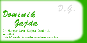 dominik gajda business card